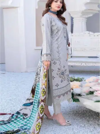 Shumail By Riaz Arts D-04-2 in Iron color