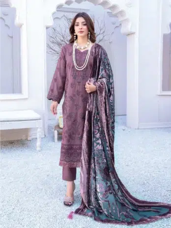 Shumail By Riaz Arts D-08-1, Dirty Purple color