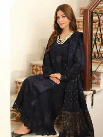 Tehzeeb by Riaz Arts TL-339-3 in dark blue color
