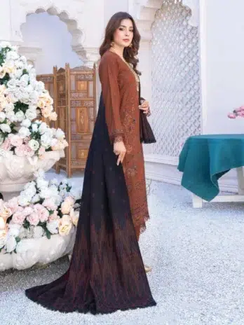 Zoha By Riaz Arts D-01-2 in Mule Fawn color