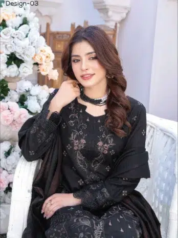 Zoha By Riaz Arts D-03-2, black color