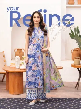 Gullbano by Gulljee D-07 -1 in Dusky Blue color