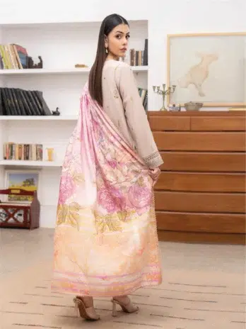 Mahi by Gulljee MG-12 -2, Dust Storm color, embroidered sleeves detail.