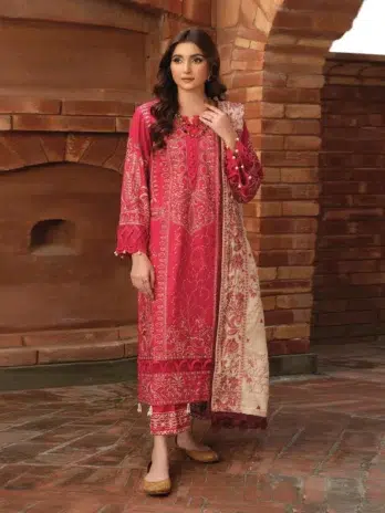 Naveena by Johra JH-631 -1 in Deep Carmine color.