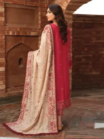 Naveena by Johra JH-631 -2 in Deep Carmine color.