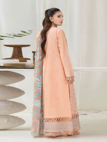 Back view of Coco Cherry by Gulljee D-03 in Mandys Pink showing intricate patterns.