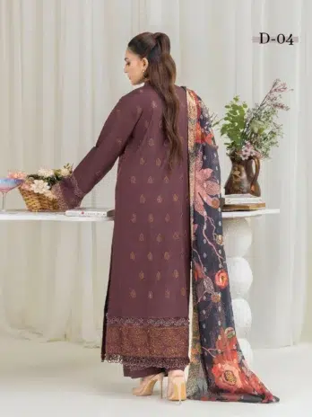 Coco Cherry by Gulljee D-04 Back Design in Congo Brown