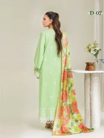 Coco Cherry by Gulljee D-07 Back Design in Pixie Green Color