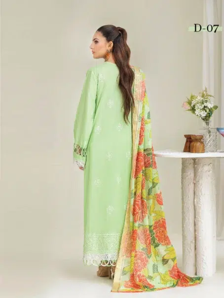 Coco Cherry by Gulljee D-07 Back Design in Pixie Green Color