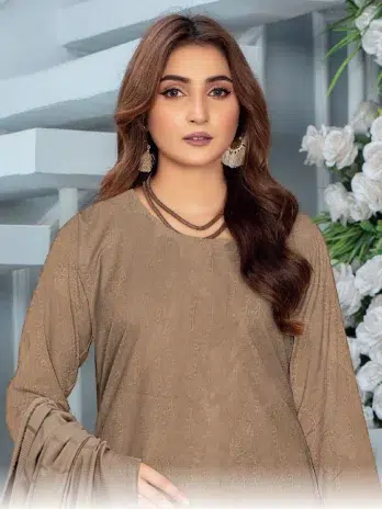 "Heer by Aalaya ART-04 Pale Brown - Full outfit view"