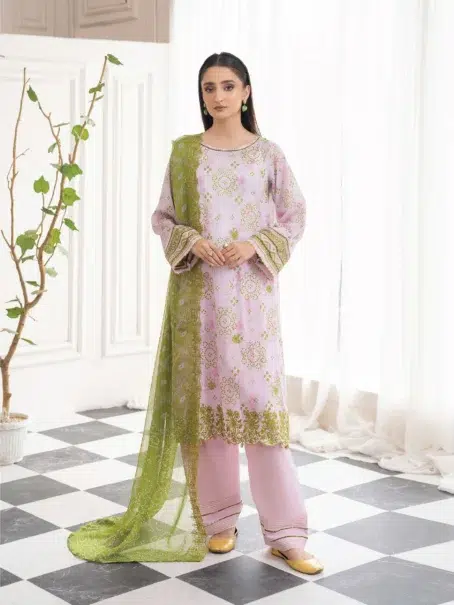 Nora by Gulljee A-02 - Front Design in Pink Flare Color