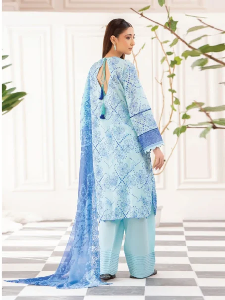 Nora by Gulljee A-05 - Dupatta Design in Geyser Color