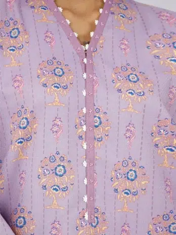 Full view of Roshani By Saya 01A purple fancy jacquard