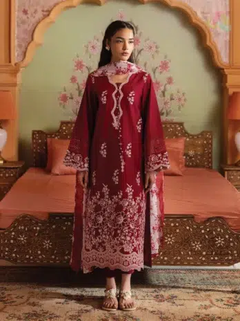 Cross Stitch Embroidered Lawn D-04-01