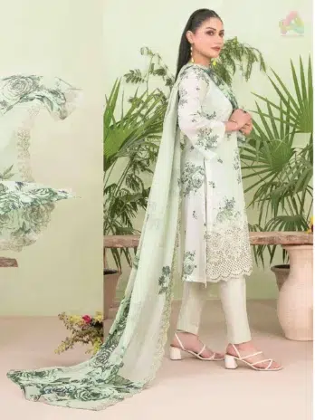 Back design of Erva by Tawakkal D-1717 – digital printed lawn shirt