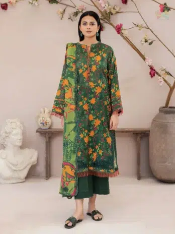 Gulal by Brenish D-04 – Embroidered Digital Lawn Shirt Front Design