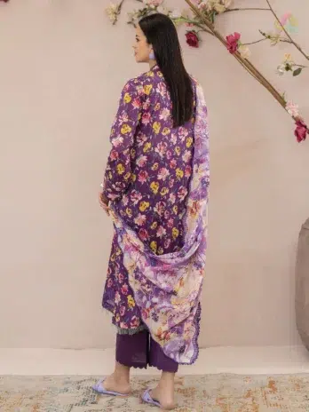 Printed Lawn Shirt Back and Sleeves – Brenish Vol 1 D-05