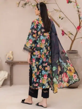 Printed Lawn Shirt Back and Sleeves – Brenish Vol 1 D-10