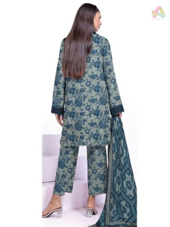 Voil Lawn Printed Dupatta with Matching Printed Trouser – Khaadi New Arrival D-02