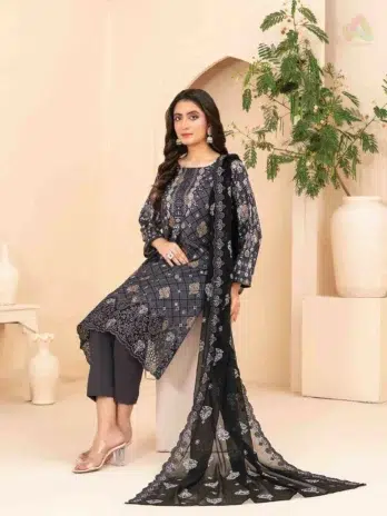 Tawakkal Maylea D-1357 – Printed Lawn Shirt Back Design