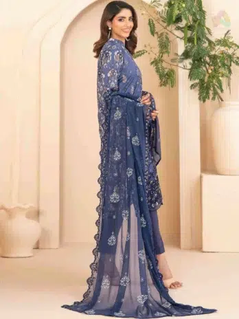 Tawakkal Maylea D-1358 – Printed Lawn Shirt Back Side Design