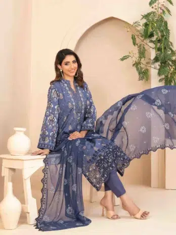 Embroidery Close-up – Maylea By Tawakkal D-1358 Lawn Shirt Detailing