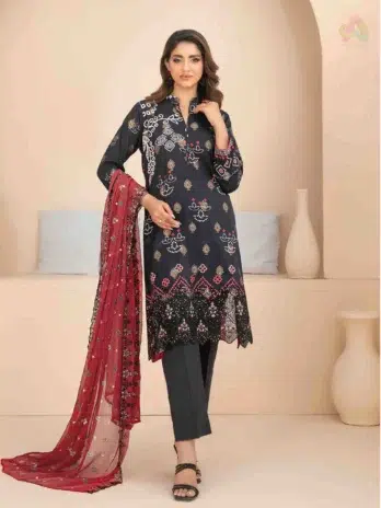 Maylea By Tawakkal D-1359 – Embroidered Broshia Lawn Shirt Front Design