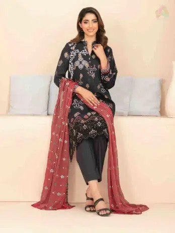 Detailed Embroidery Close-Up – Maylea By Tawakkal D-1359 Lawn Fabric