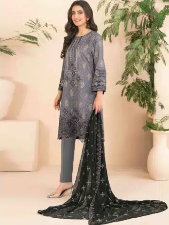 Tawakkal Maylea D-1360 – Printed Lawn Shirt Back Design