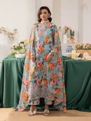 Complete View – Noa by Brenish Vol 1 D-02 3-Piece Lawn Suit with Dupatta