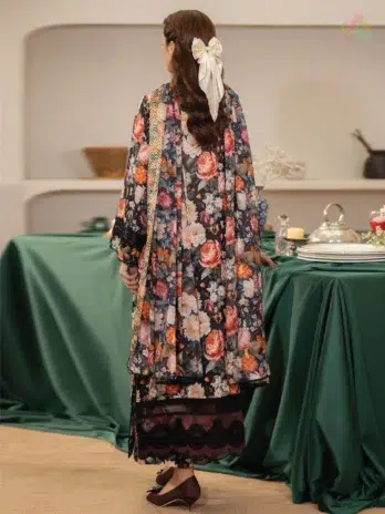 Noa by Brenish Vol 1 D-07 – Printed Lawn Shirt Back View