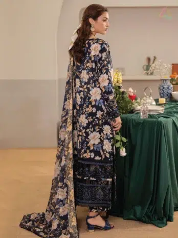 Noa by Brenish Vol 1 D-08 – Printed Lawn Shirt Back Design