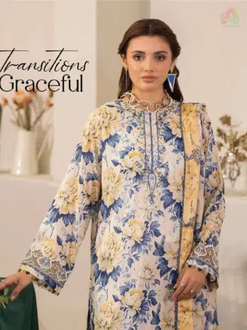 Sequin Embroidered Organza Lace Detail – Noa D-10 by Brenish