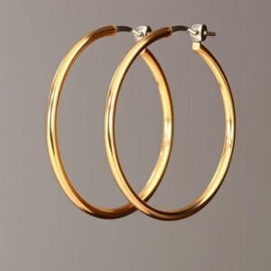 Hoop Earrings Large gold or silver hoops were a '90s jewelry staple.