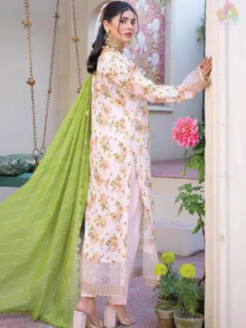 Back design of Lawnkari By Riaz Arts 2004 summer lawn suit