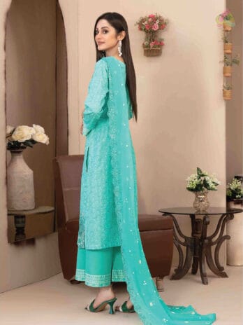 Back side of Mira Nur By Tawakkal D-1367 showcasing printed lawn fabric