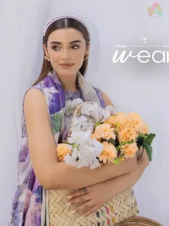 Close-up of the zari embroidered dupatta and neckline details in Morja by Gulljee Vol 4 D-08 highlighting rich design and quality.