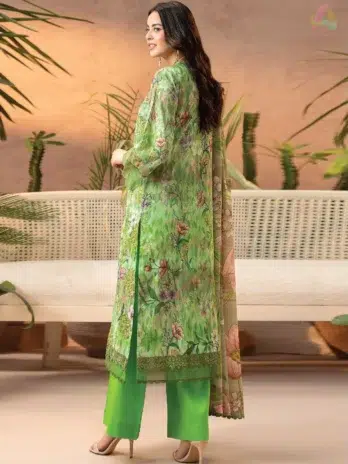 Back Image: Gulljee Vol 5 D-09 – Printed Lawn Back and Sleeves Design