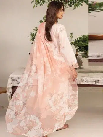 Back design of Sofia By Sanam Saeed D-06 featuring digitally printed lawn from Puri Fabrics new arrivals and Eid collection 2025