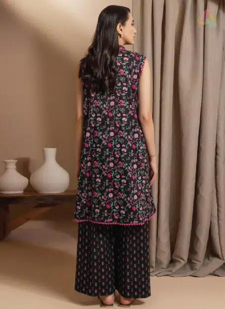 Back of Zellbury Summer Vol 5 D-07 featuring detailed lawn print and a smooth finish for a lightweight and airy summer look