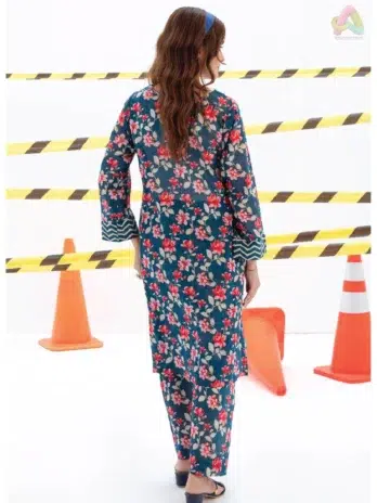 Identic By Regalia Textile D-03 back design featuring elegant cambric prints, part of Regalia Textile clothing and new collection 2025.