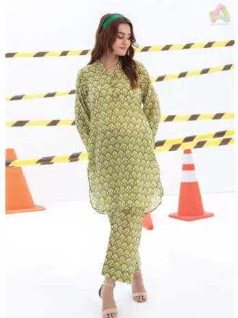 Identic By Regalia Textile D-05 front view featuring digital printed cambric shirt with elegant patterns, perfect for Regalia Textile Cambric Collection 2025