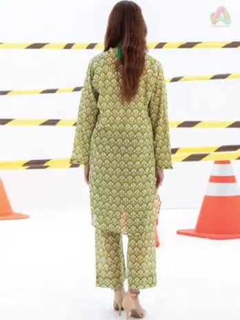 Back side of Identic By Regalia Textile D-05 showing detailed digital print design on cambric fabric from Regalia Textile New Collection.