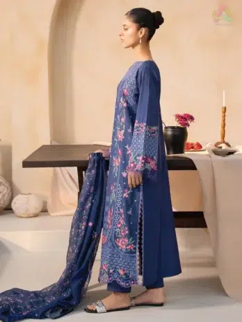 Jahaan by Rajbari Taliah 2-B dyed lawn back in breathable premium fabric with neat stitching and signature Rajbari clothing craftsmanship