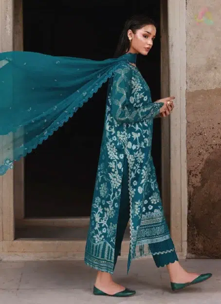 Back view of Maya Jacquard by Nureh NJ-101 showcasing jacquard embroidery design and premium tailoring from Nureh Jacquard Collection 2025