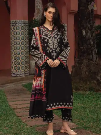 Front view of C-Print by Charizma CPW5-06 showing printed linen shirt with elegant patterns, part of the Charizma C Print Collection 2025.