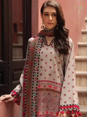 Close-up of fabric and print details on C-Print by Charizma CPW5-01 shirt, part of Charizma clothing and Charizma Collection 2025.