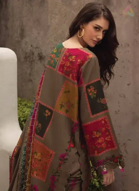 Back view of C-Print by Charizma CPW5-03 highlighting premium linen fabric, simple tailoring, and design from the Charizma C Print Collection 2025.