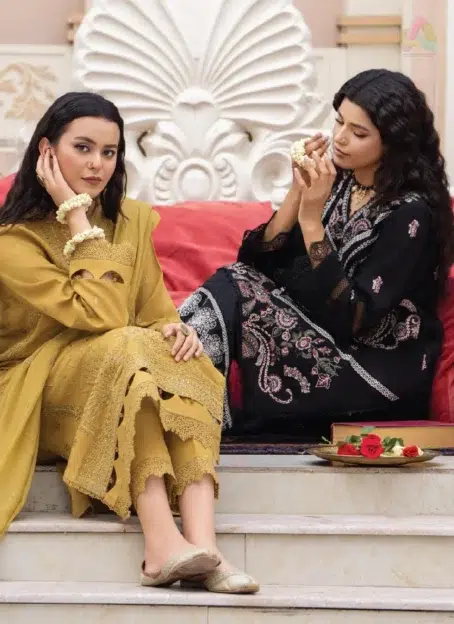 Full outfit of Ilana by Panache Vol 2 D-03, 3-piece embroidered Karandi suit from Puri Fabrics clothing and Puri Fabrics Collection 2025.