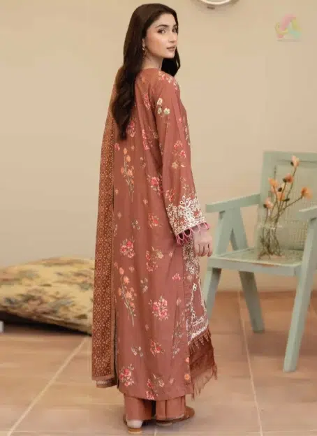Back design of Tazeen by Johra JW-178, highlighting fabric texture and finishing from Johra Fabric Collection and Johra New Collection.